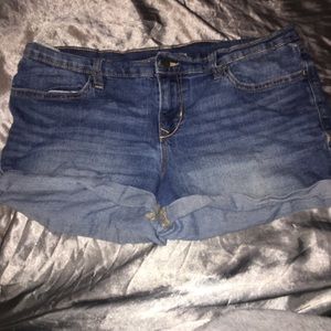 Blue jean shorts